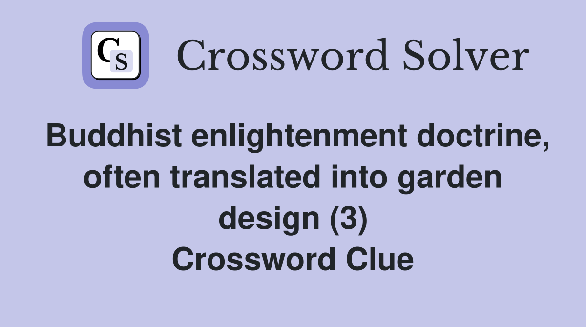 Buddhist enlightenment doctrine, often translated into garden design (3